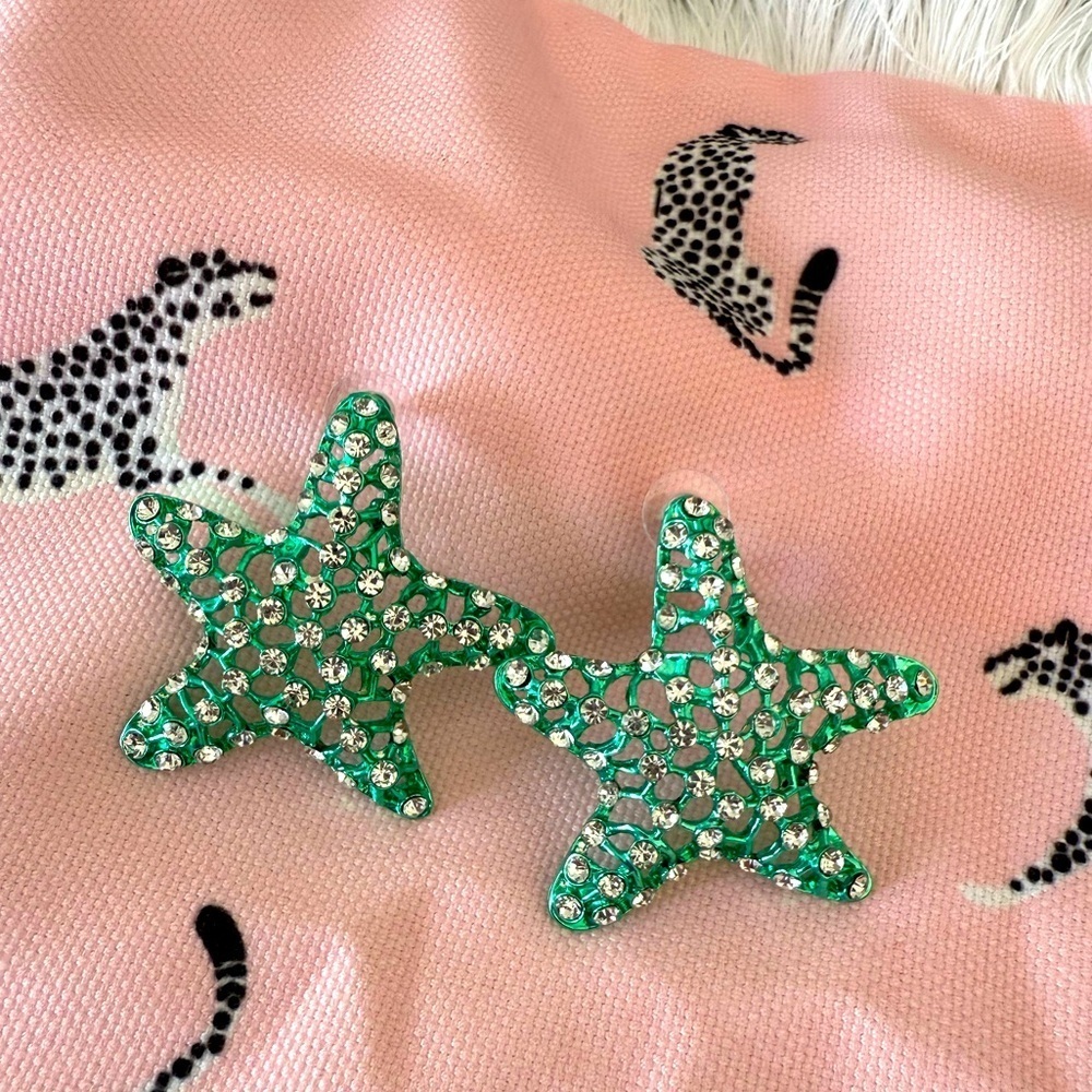 Green Starfish ZARA earrings #20